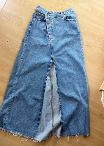 Zara jean Uzun Etek - Görsel 5