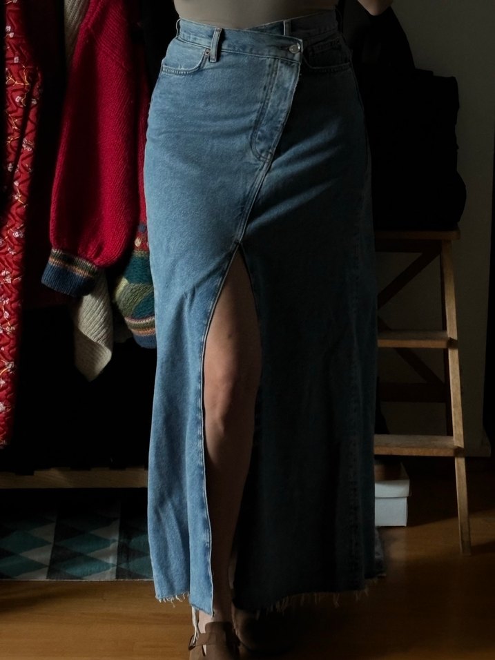 Zara jean Uzun Etek - Görsel 2