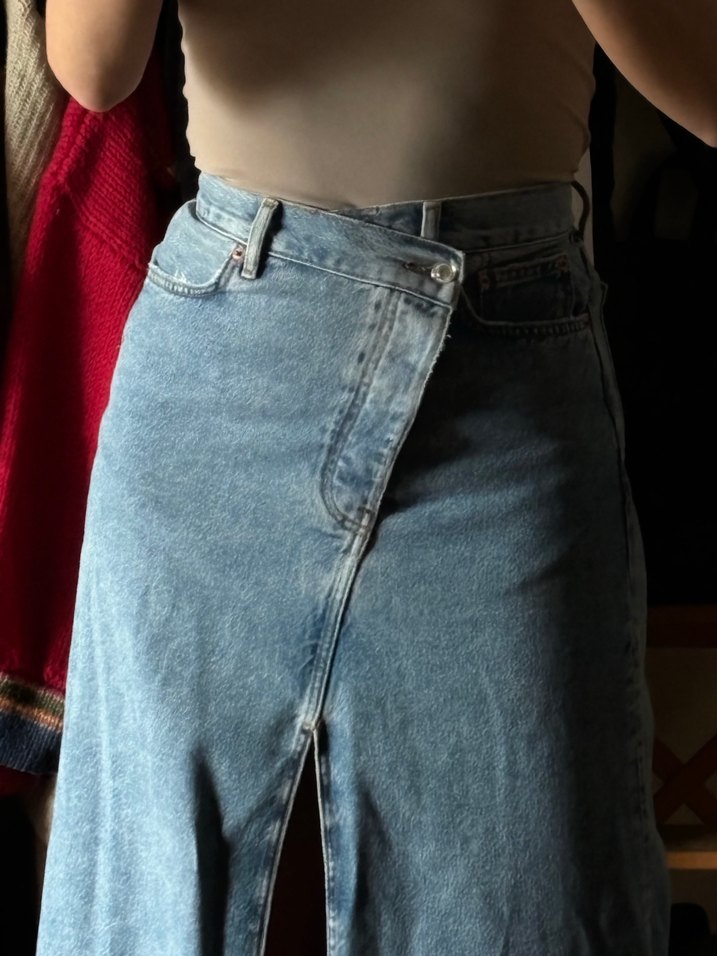 Zara jean Uzun Etek - Görsel 4