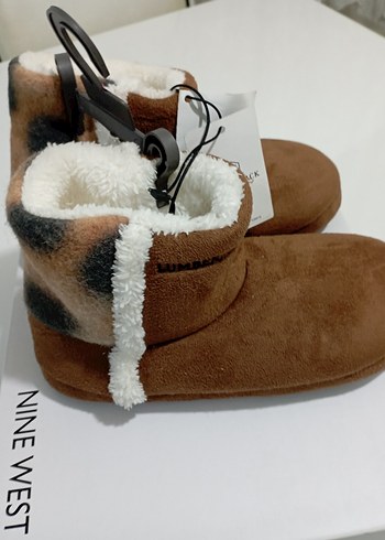 Kız Çocuk Kahverengi Sıcak Terlikler - Görsel 2