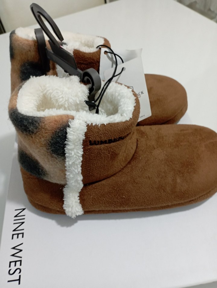 Kız Çocuk Kahverengi Sıcak Terlikler - Görsel 2