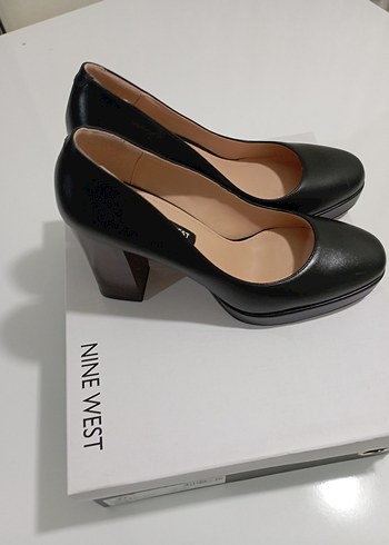 Nine West Siyah Deri Platform Topuklu Stiletto - Görsel 3