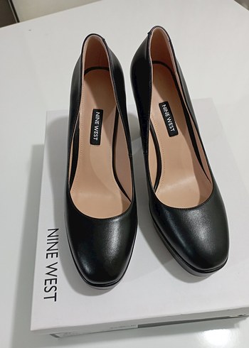 Nine West Siyah Deri Platform Topuklu Stiletto - Görsel 2