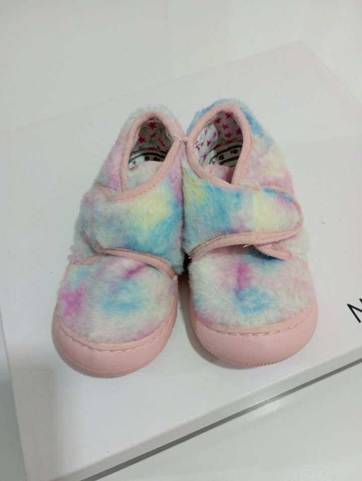 Kız Çocuk Pastel Renkli Bağlama Detaylı Terlik - Görsel 2