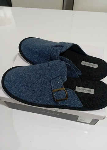 Mavi Erkek Ev Terliği Tokalı - Görsel 2