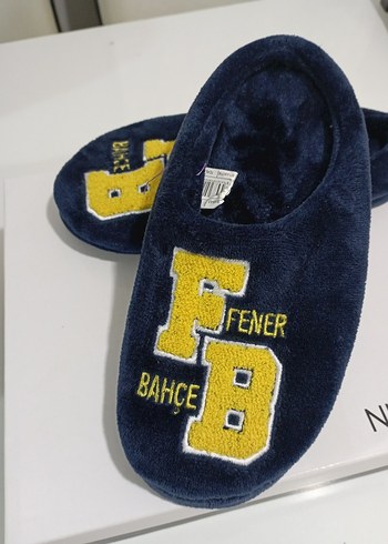 Erkek Çocuk Mavi Nakışlı Sıcak Terlik 36/37 no var - Görsel 2