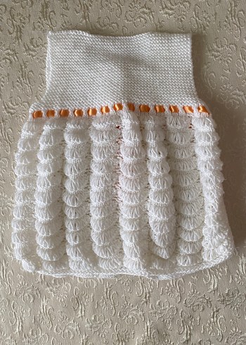 Kızlar için Nakışlı Örgü Kolsuz Hırka - Görsel 2