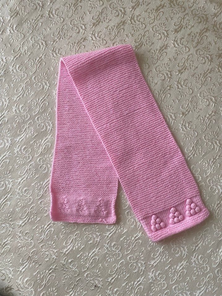 Kız Çocuk Pudra Pembe Kolsuz Örgü Yelek - Görsel 5