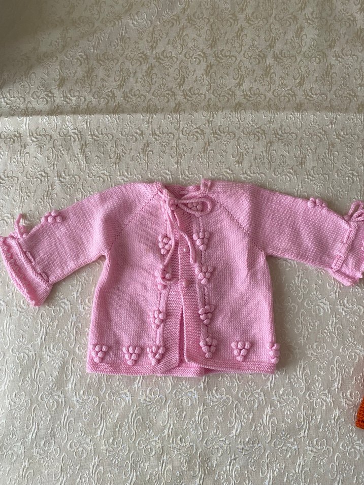 Kız Çocuk Pudra Pembe Kolsuz Örgü Yelek - Görsel 3