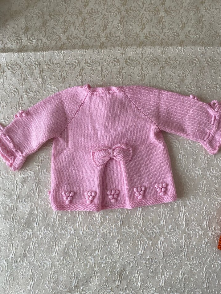 Kız Çocuk Pudra Pembe Kolsuz Örgü Yelek - Görsel 4