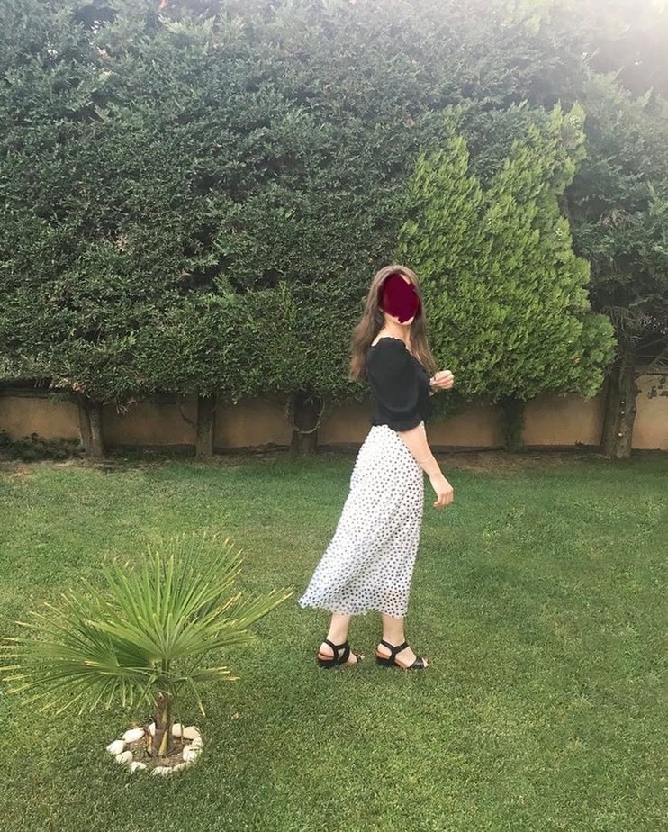 Bershka Puantiyeli Pantolon Etek - Görsel 4