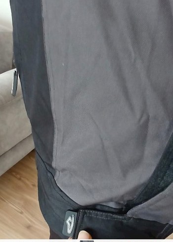 Gri Biker Tarzı Erkek Mont - Görsel 4