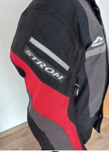 Gri Biker Tarzı Erkek Mont - Görsel 2