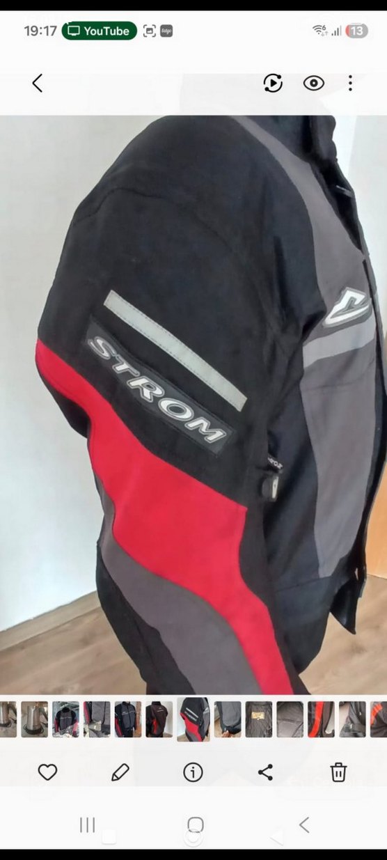 Gri Biker Tarzı Erkek Mont - Görsel 2