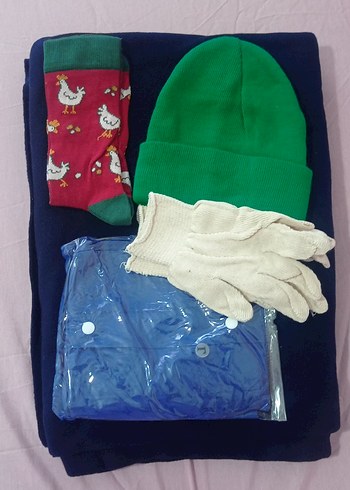 TV battaniyesi, Yağmurluk, Eldiven, Bere Seti - Görsel 3