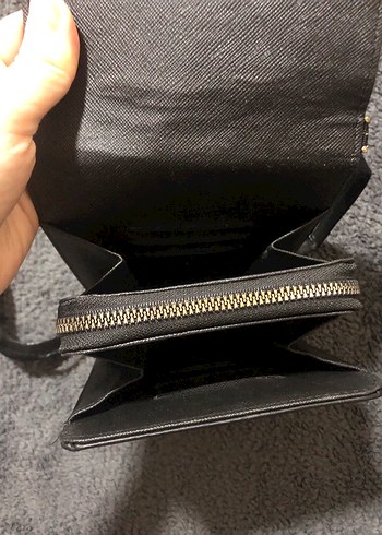 Siyah Deri Kadın Çapraz Askılı Çanta - Görsel 3