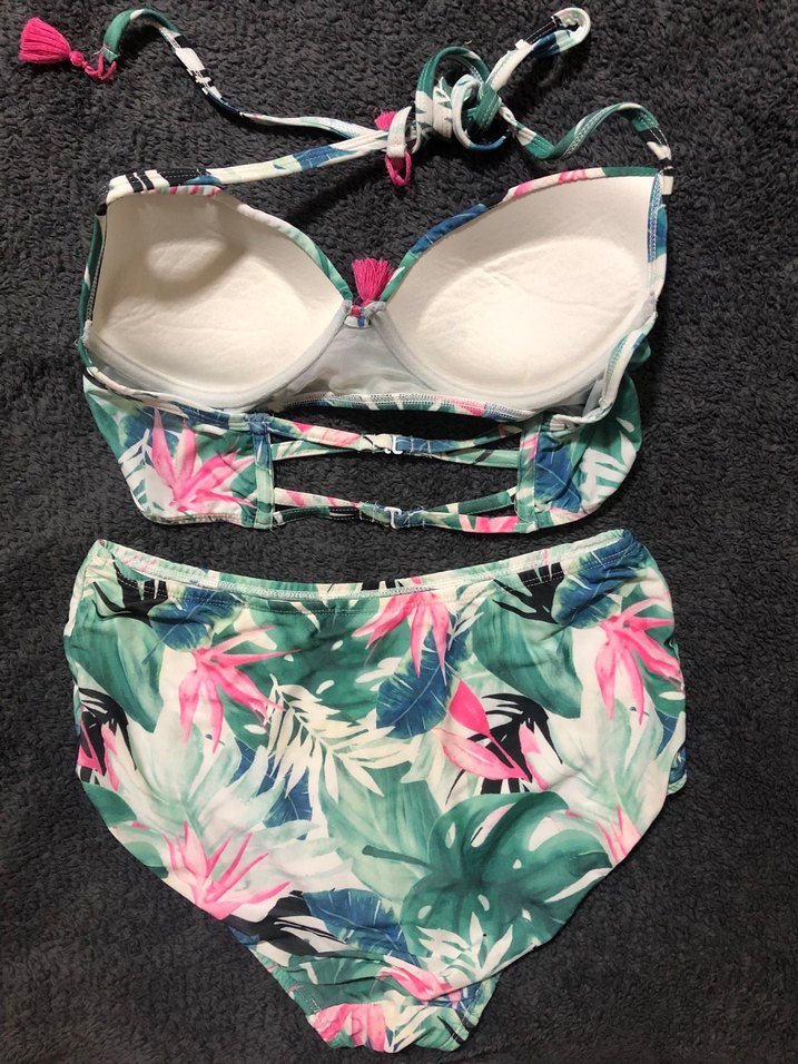 Renkli Çiçekli Kadın Bikini - Görsel 3