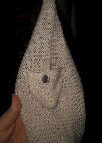 Bej Örgü Kadın Hırka Uzun Kollu - Görsel 3