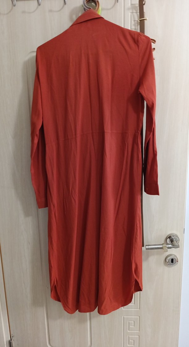 Uzun Kollu Turuncu tonlarında tunik - Görsel 3