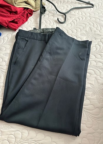 Erkek Siyah Düğmeli Ofis Pantolonu - Görsel 5