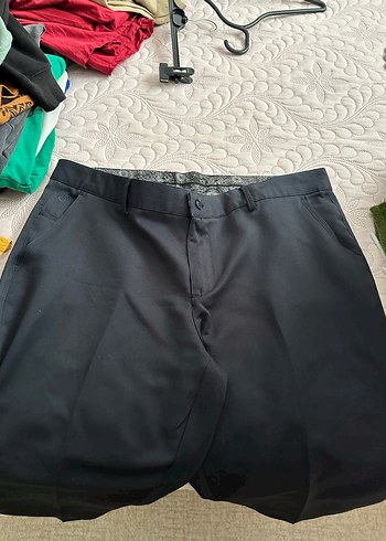 Erkek Siyah Düğmeli Ofis Pantolonu - Görsel 2