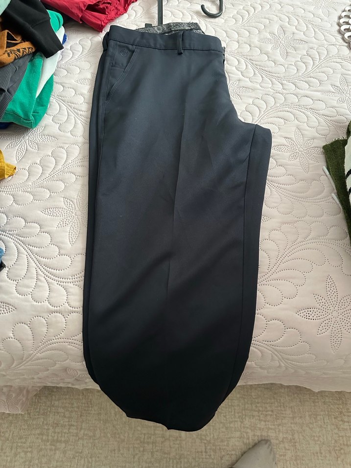 Erkek Siyah Düğmeli Ofis Pantolonu - Görsel 3