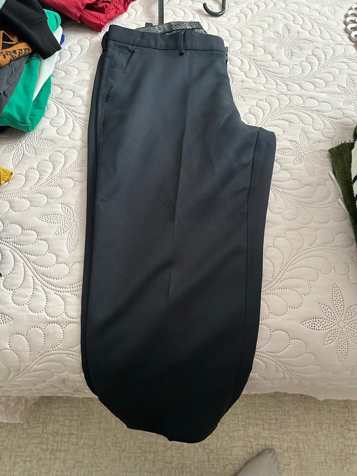 Erkek Siyah Düğmeli Ofis Pantolonu - Görsel 4