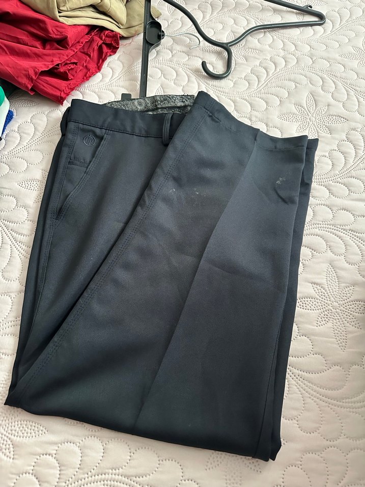 Erkek Siyah Düğmeli Ofis Pantolonu - Görsel 5