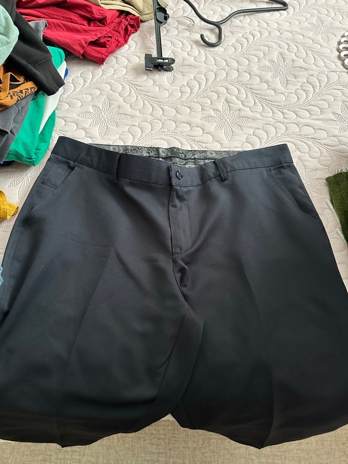 Erkek Siyah Düğmeli Ofis Pantolonu - Görsel 2