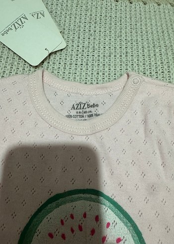 Aziz Bebe Nakışlı Örgü Pembe Bebek Kısa Tulum