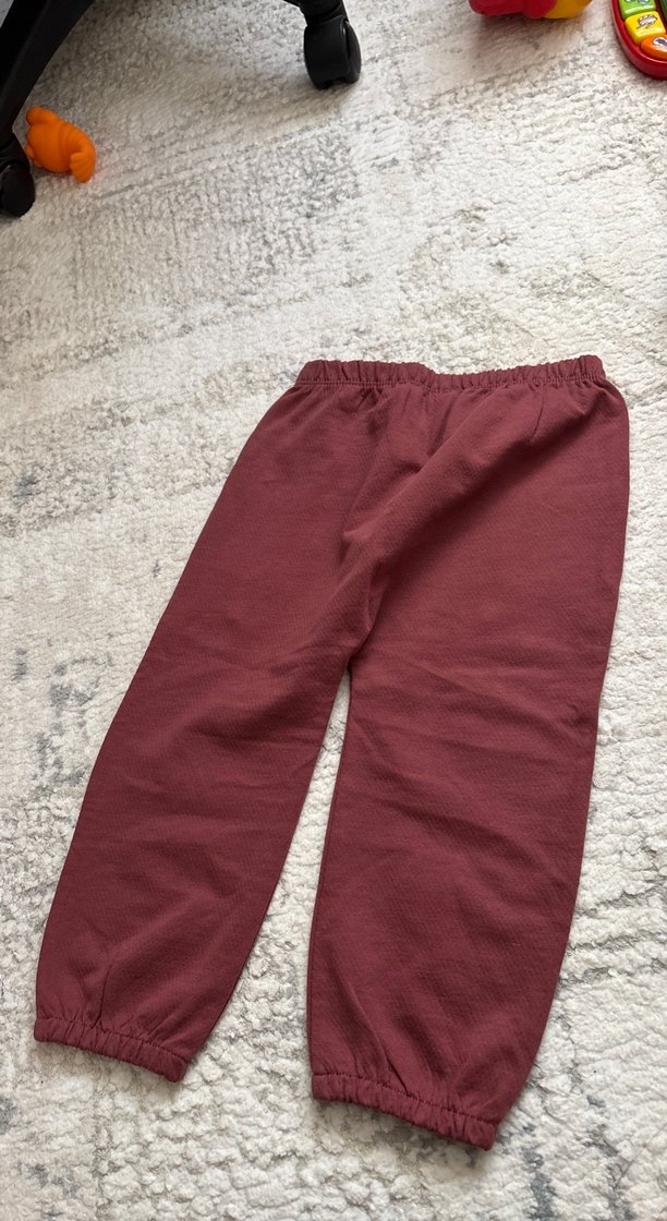 Bordo Rahat Kesim Kız Pantolonu - Görsel 2