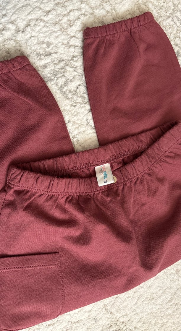 Bordo Rahat Kesim Kız Pantolonu - Görsel 3