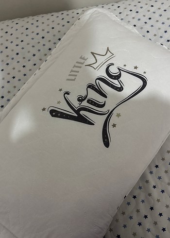 Beyaz yıldızlı  Yatak Örtüsü - Görsel 4