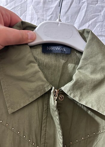 Kadın Kemerli Kısa Keten Tulum - Görsel 2