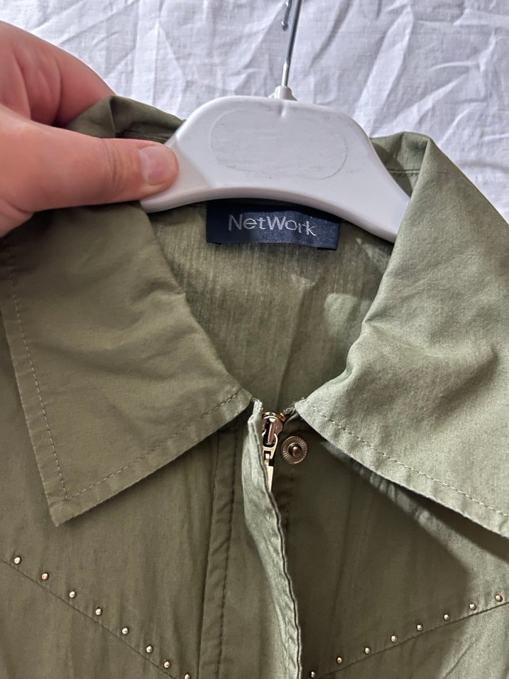 Kadın Kemerli Kısa Keten Tulum - Görsel 2