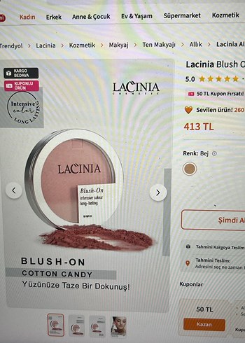 Lacinia Uzun Süre Kalıcı Allık 10 gr - Görsel 2