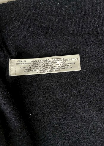 Lacivert Yünlü Fermuarlı Erkek Hırka - Görsel 3