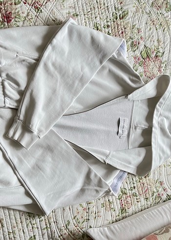 Kapüşonlu Gri Kadın Sweatshirt - Görsel 2