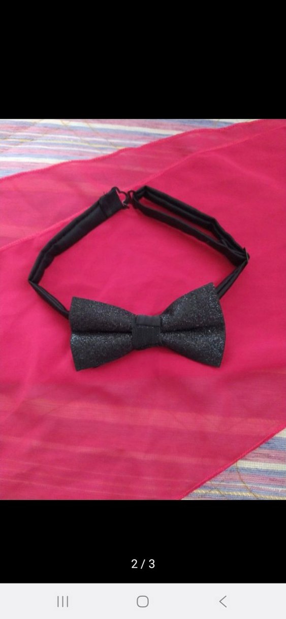 Parlak Siyah Erkek Papyon - Görsel 2