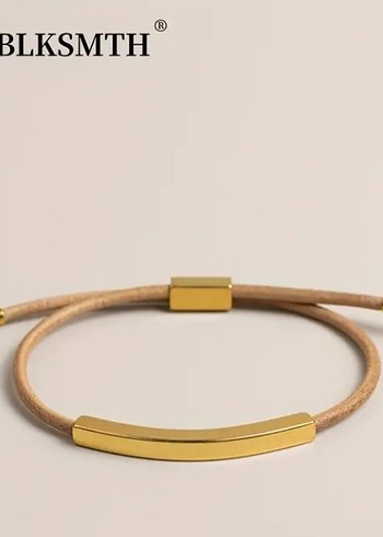 Minimalist Gold renk şık Kadın Bileklik - Görsel 3