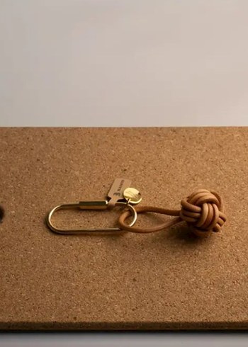 Blksmth Bej örgülü pirinç Kadın Anahtarlık - Görsel 8