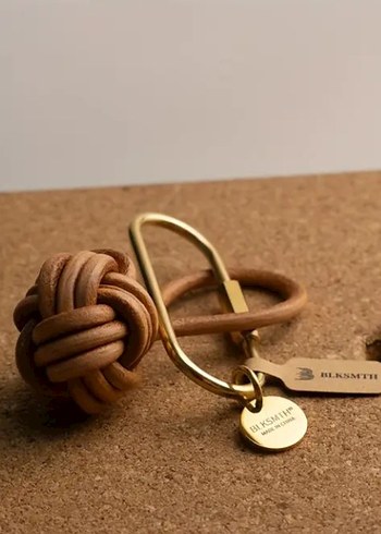 Blksmth Bej örgülü pirinç Kadın Anahtarlık - Görsel 9