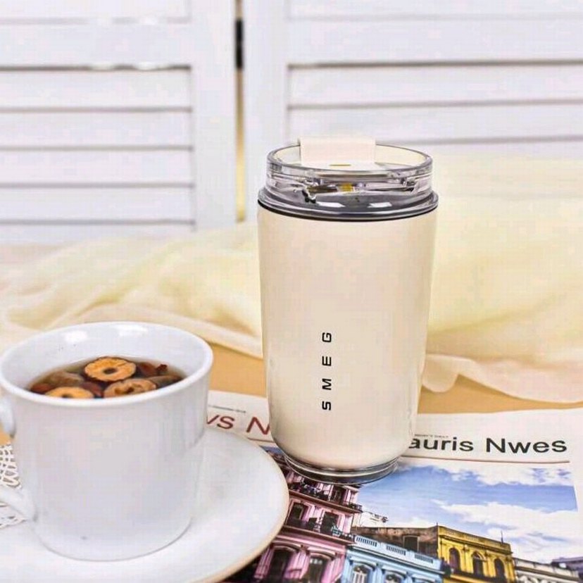 Smeg bardak termos bej(fildişi) renk sıfır kutusunda - Görsel 2