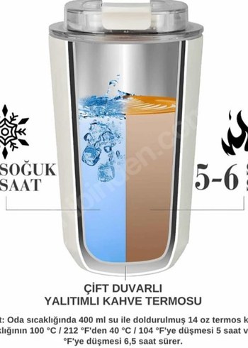 SMEG Pembe Termos Bardak 320 ml - Görsel 3