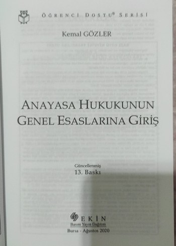  Kemal Gözler - Anayasa Hukuk Kitabı