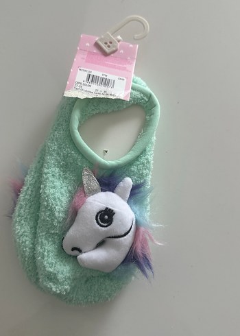 Kızlar için Renkli Unicorn Sıcak Ev Terliği - Görsel 3