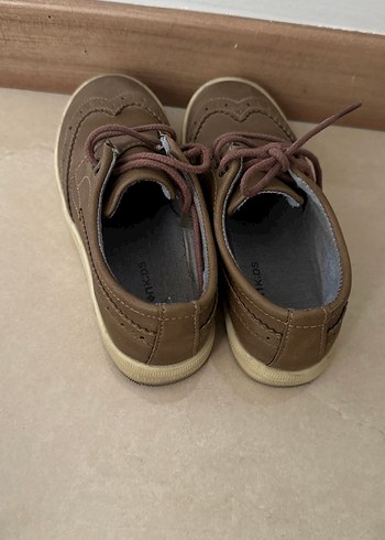 Erkek Çocuk Kahverengi Deri Günlük Ayakkabı - Görsel 2