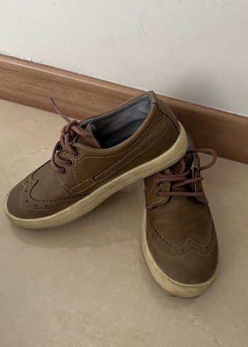 Erkek Çocuk Kahverengi Deri Günlük Ayakkabı - Görsel 5