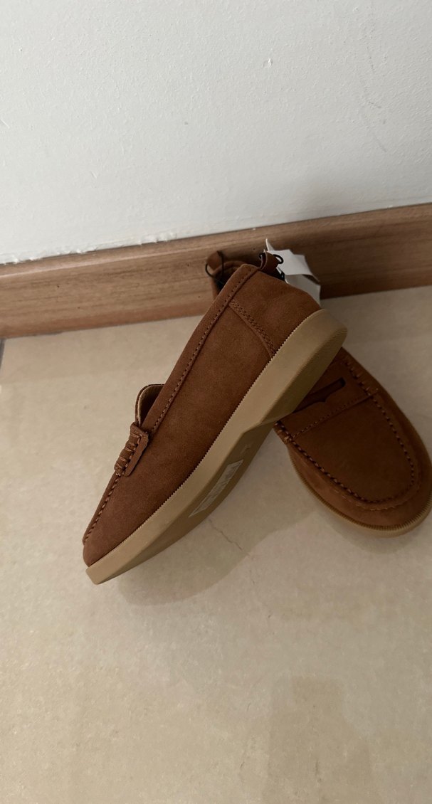 Bej Süet Tokalı Erkek Çocuk Loafer - Görsel 3