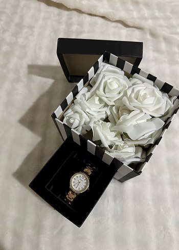 Hediye saat güllü set - Görsel 3